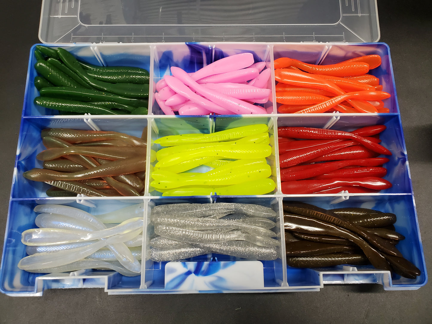 Fishing Lure Kits 12 of each color (6) Kits to choose from