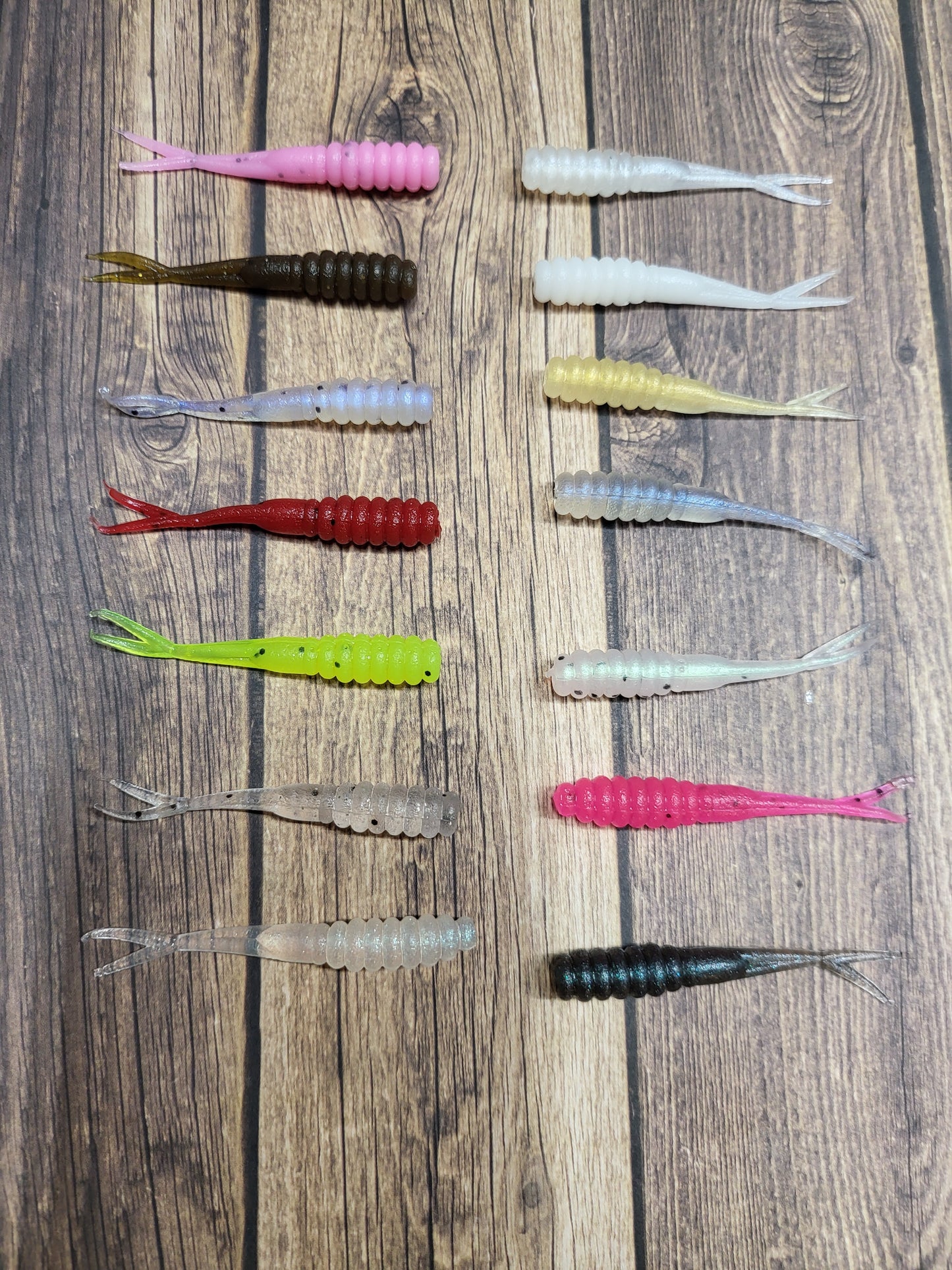 2.5" Crappie Fluke Fat Body (14) Colors