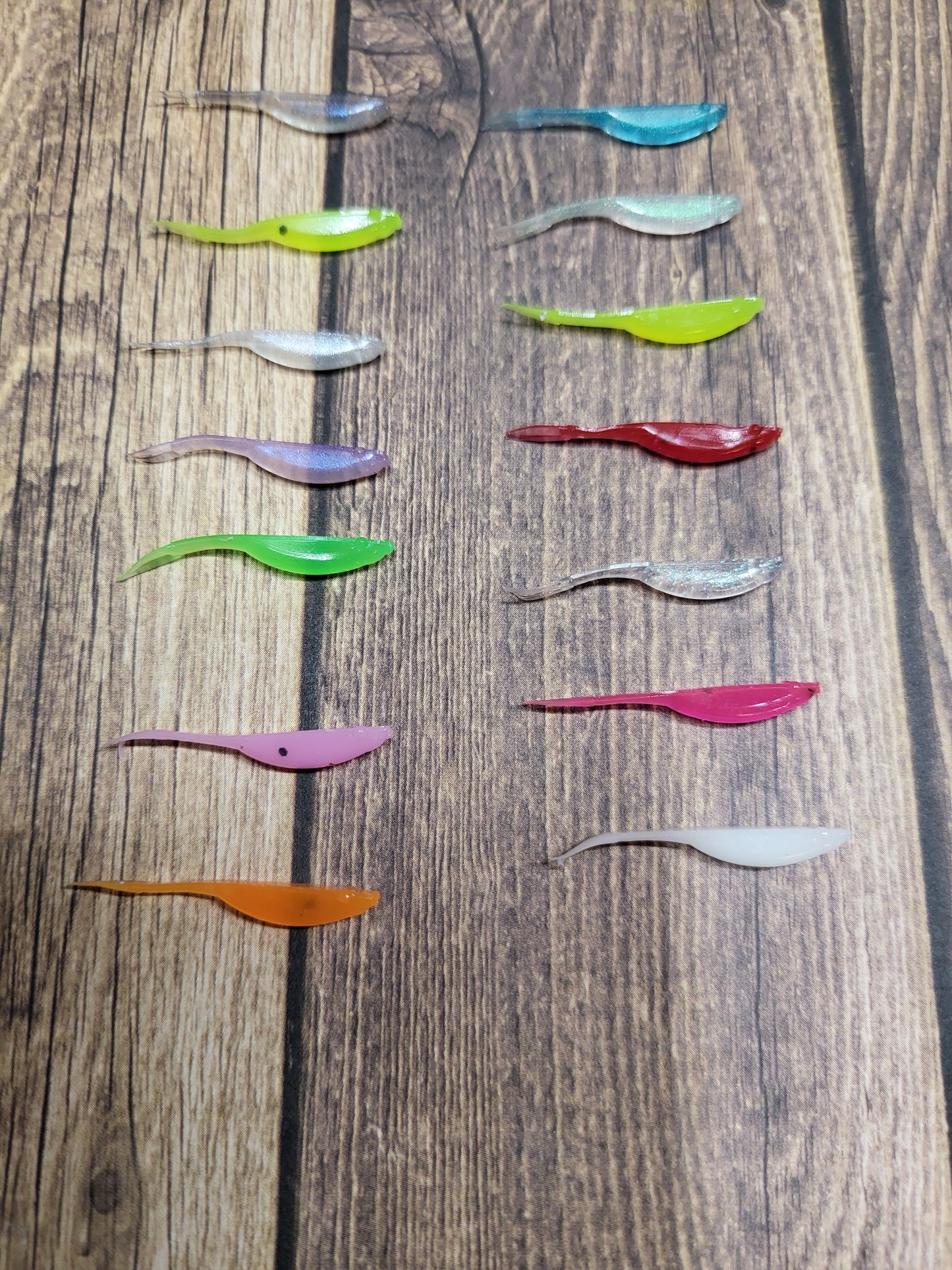 1.5" Baby Fluke Crappie Bait (21) Colors